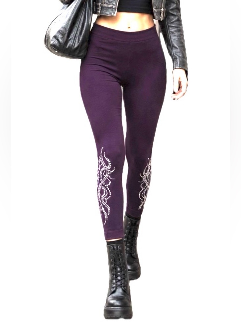 Mopas Rhinestone Leggings. Size S.